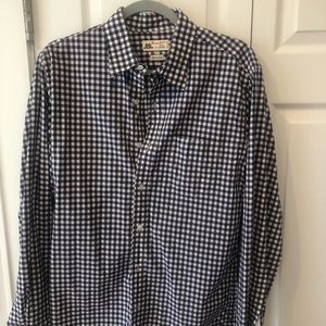 Thomas Mason for J. Crew blue gingham button-up